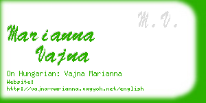 marianna vajna business card